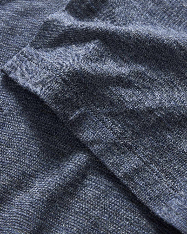 Taylor Stitch - The Merino Tee in Heather Navy