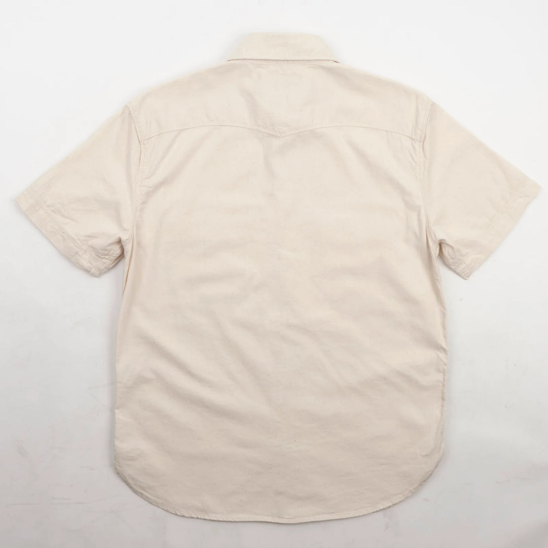 Freenote Cloth Bodie Short Sleeve - Natural Herringbone