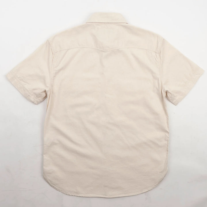 Freenote Cloth Bodie Short Sleeve - Natural Herringbone