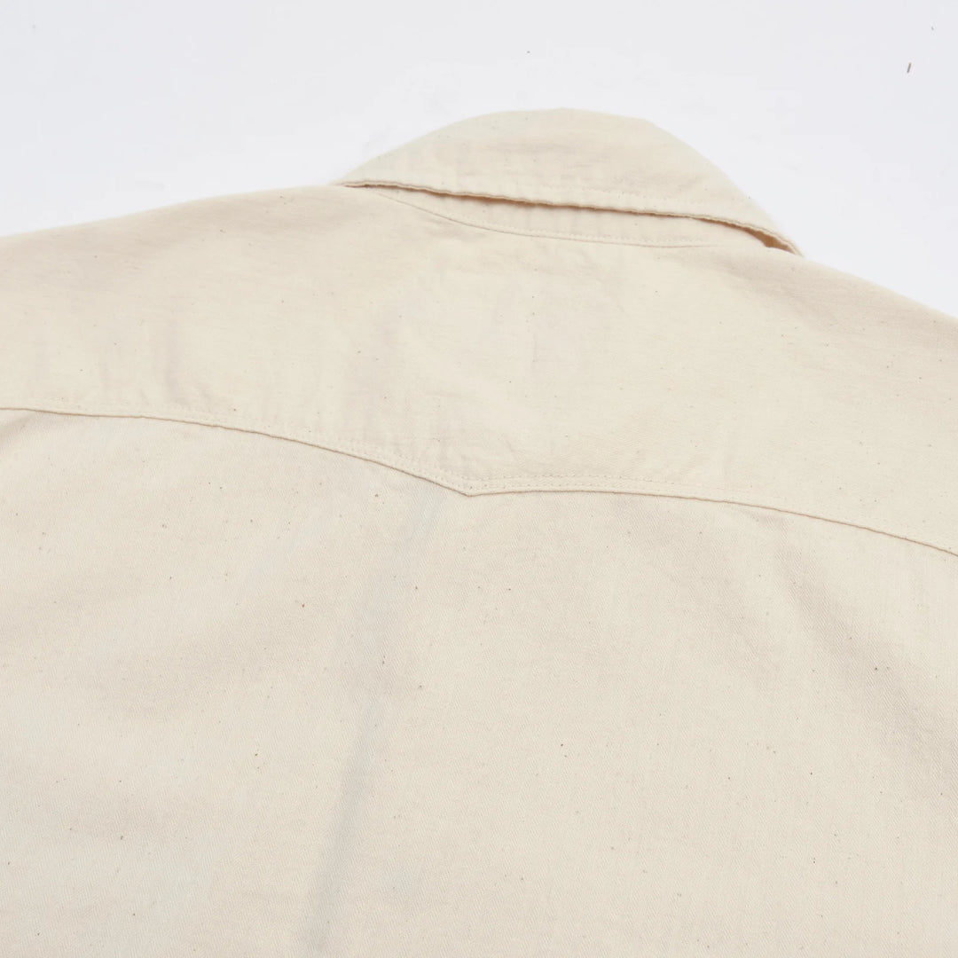 Freenote Cloth Bodie Short Sleeve - Natural Herringbone