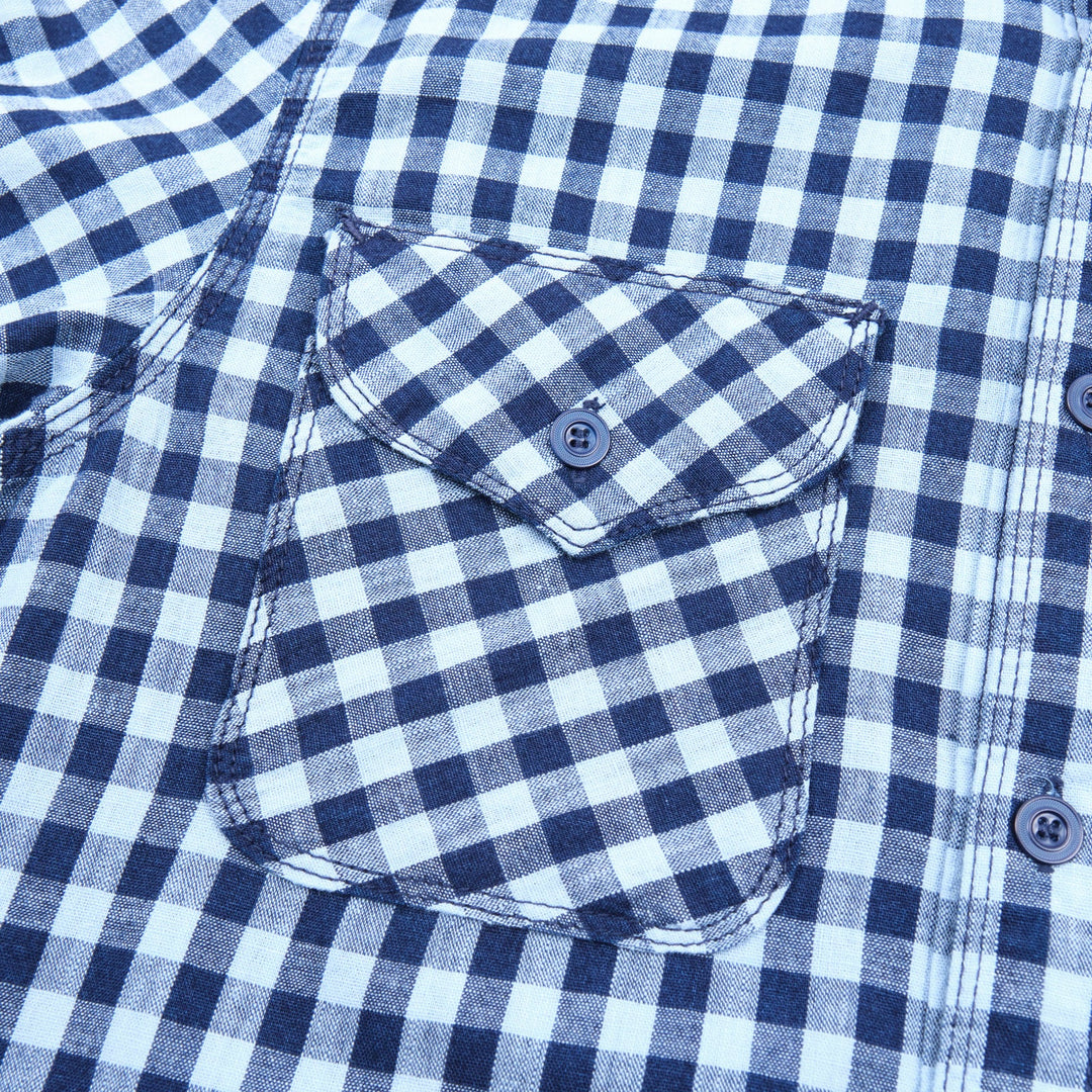 Freenote Cloth Wells - Indigo Gingham