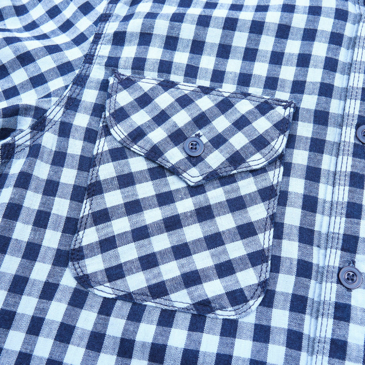 Freenote Cloth Wells - Indigo Gingham