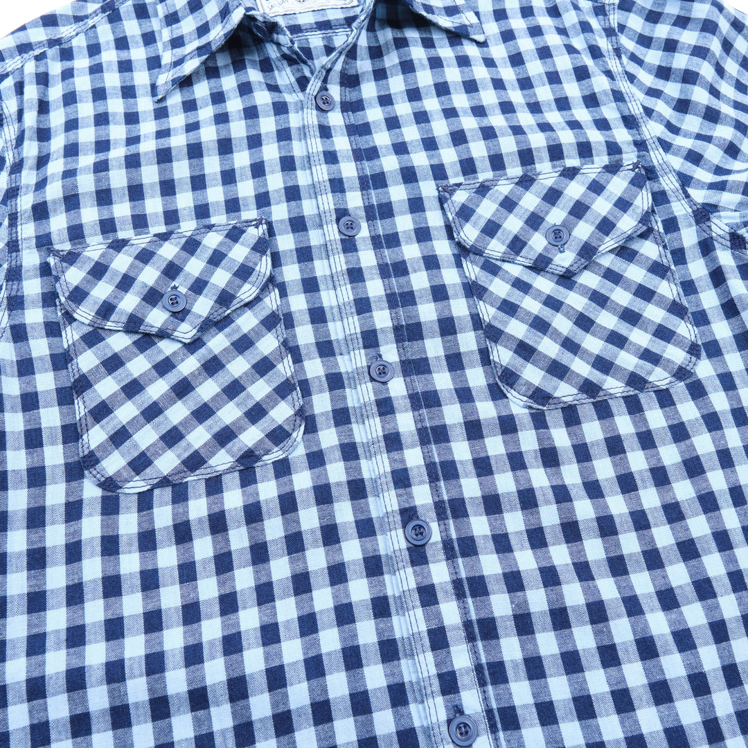 Freenote Cloth Wells - Indigo Gingham