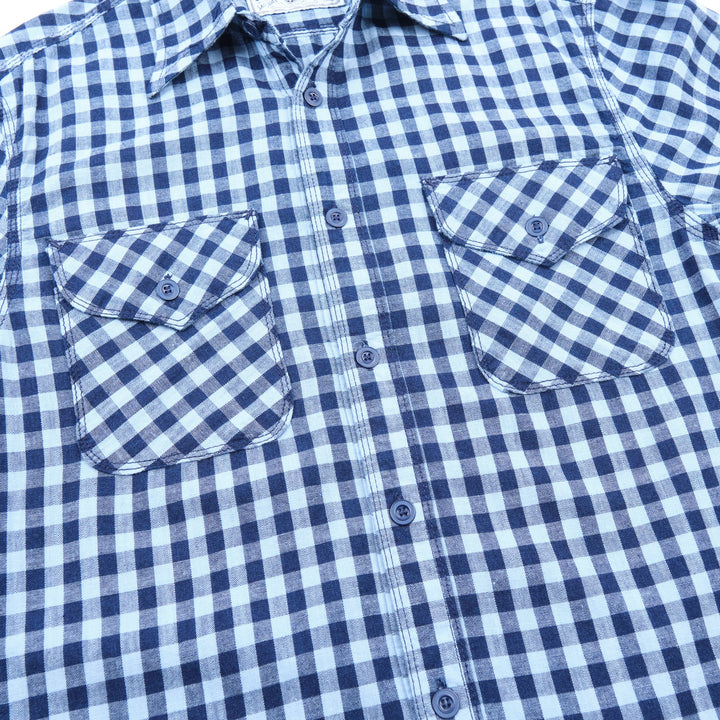 Freenote Cloth Wells - Indigo Gingham