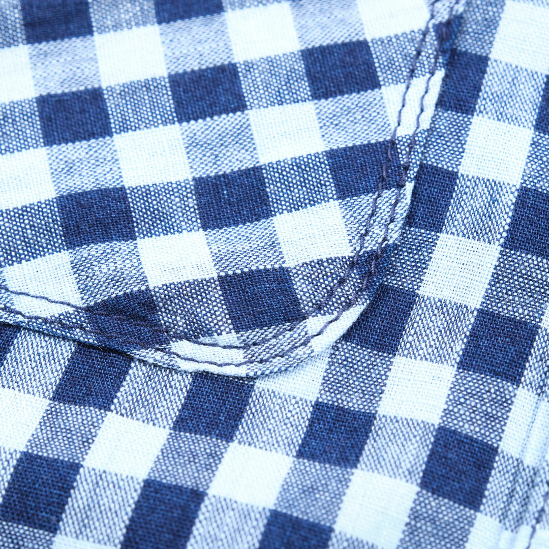 Freenote Cloth Wells - Indigo Gingham