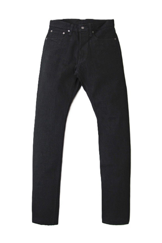 Pure Blue Japan 14oz Double Black Relaxed Tapered [XX-019-BK