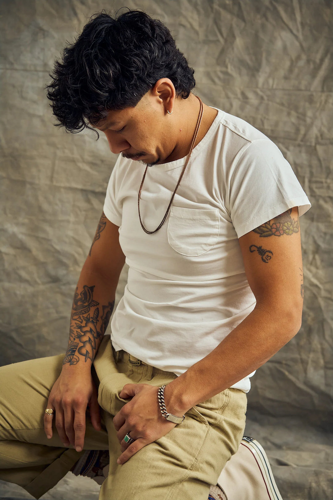 Wythe Tubular Pocket Tee Shirt - Natural