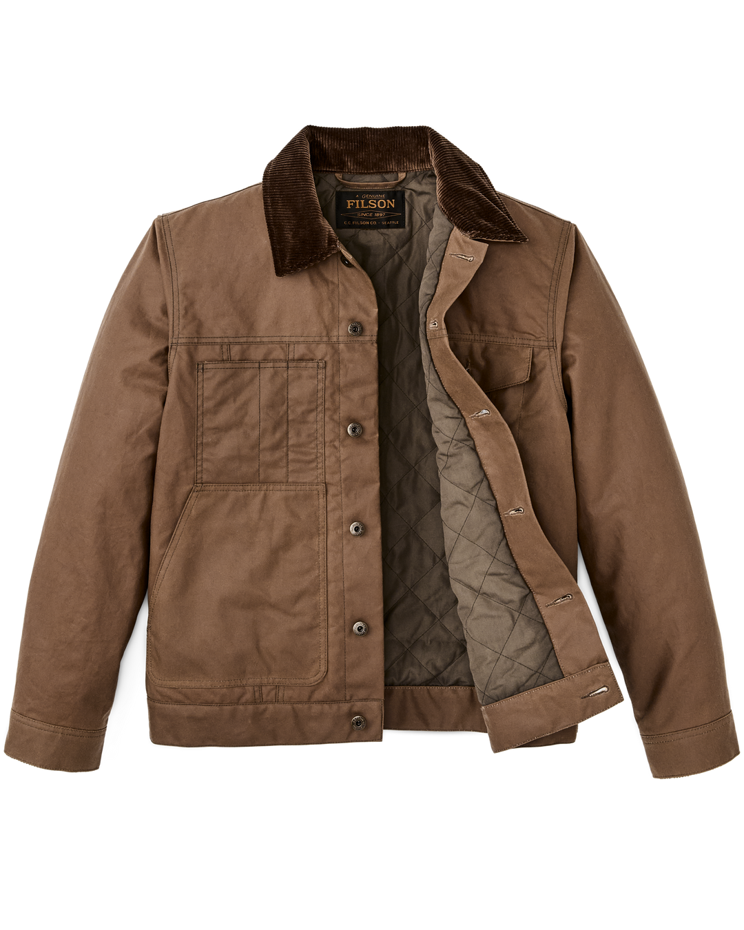 Filson - Insulated Short Cruiser Jacket in Dark Brown