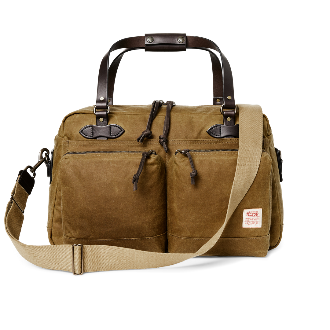 Filson - 48 Hour Tin Cloth Duffle Bag in Dark Tan
