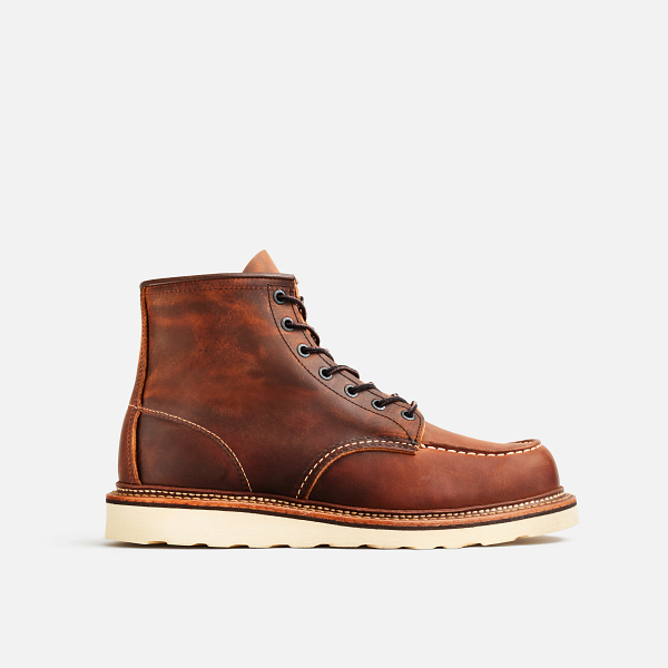 Red Wing Seconds - CLASSIC MOC MEN'S 6-INCH BOOT- COPPER ROUGH