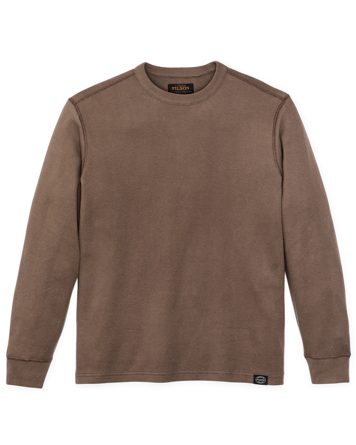 Filson Waffle Knit Thermal Crewneck - Brown
