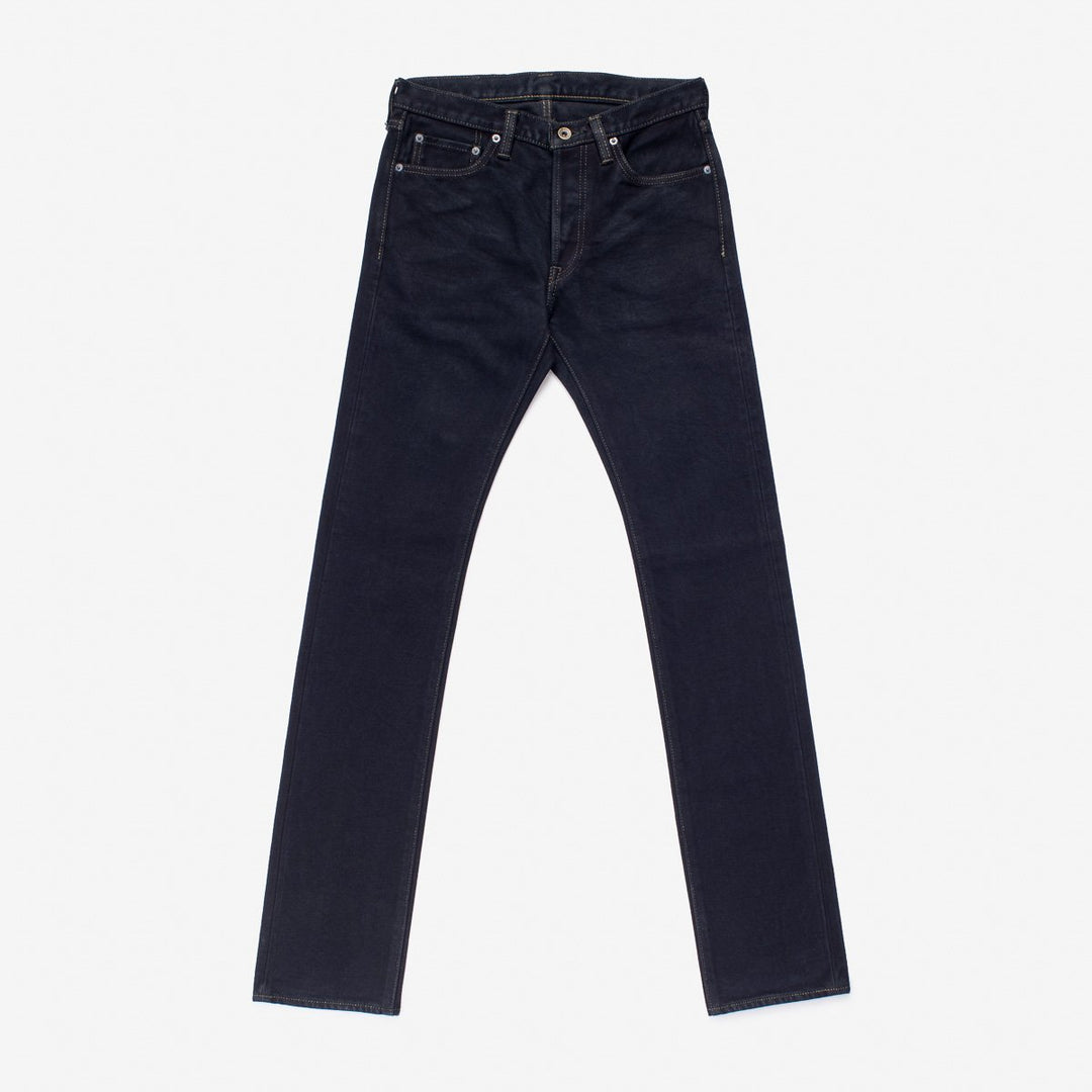 Iron Heart 555 21oz Selvedge Denim Super Slim Cut Jeans - Indigo Overdyed Black
