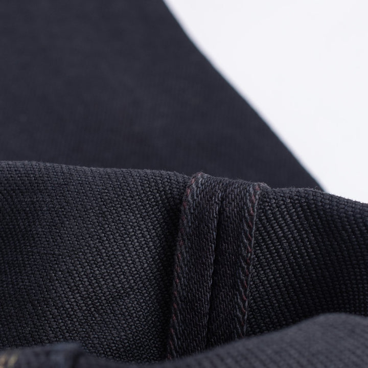 Iron Heart 555 21oz Selvedge Denim Super Slim Cut Jeans - Indigo Overdyed Black
