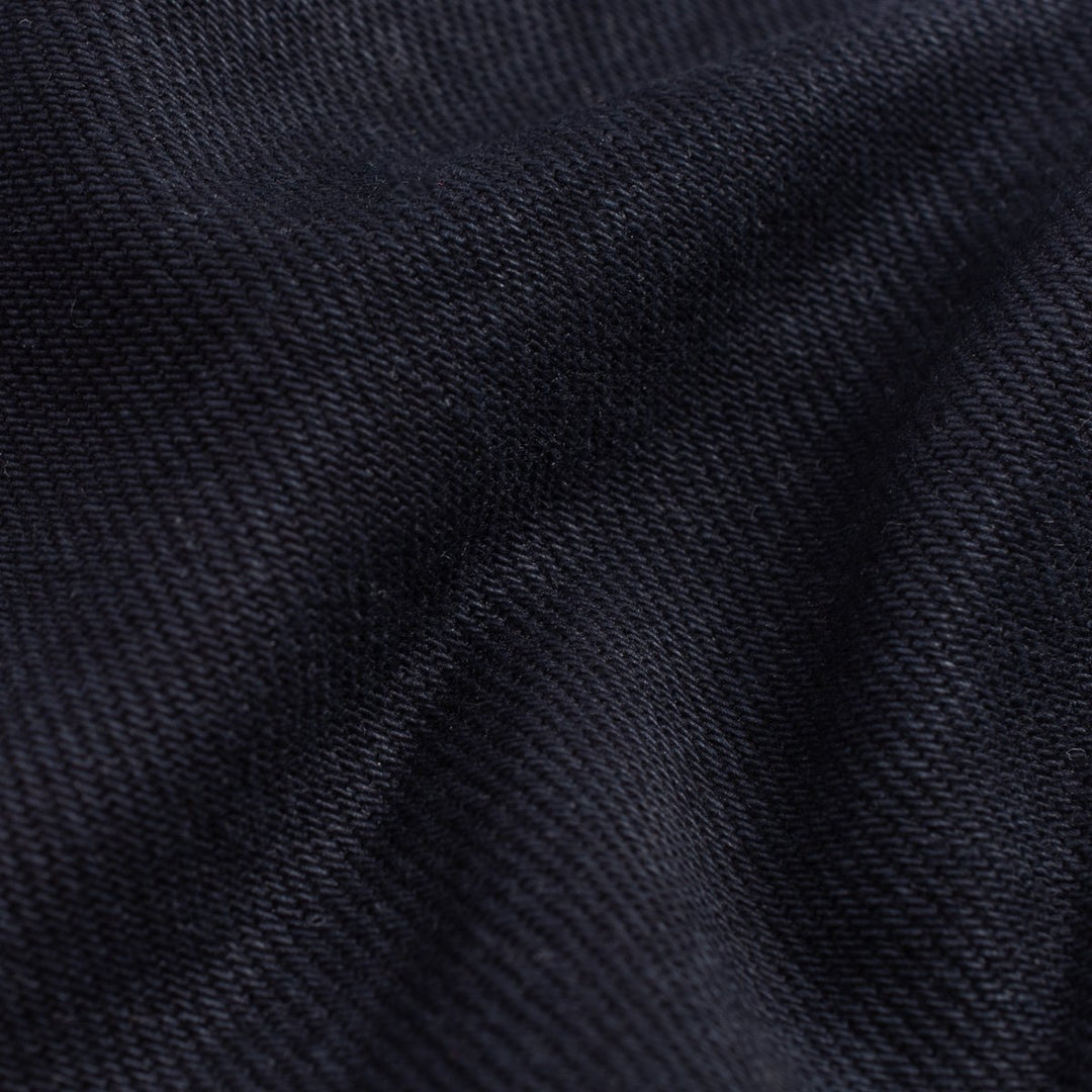 Iron Heart 555 21oz Selvedge Denim Super Slim Cut Jeans - Indigo Overdyed Black