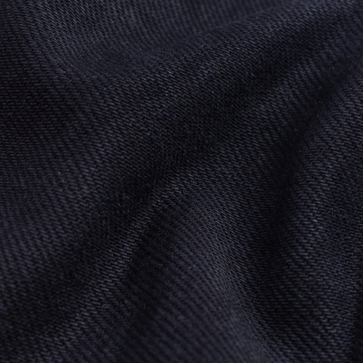 Iron Heart 555 21oz Selvedge Denim Super Slim Cut Jeans - Indigo Overdyed Black