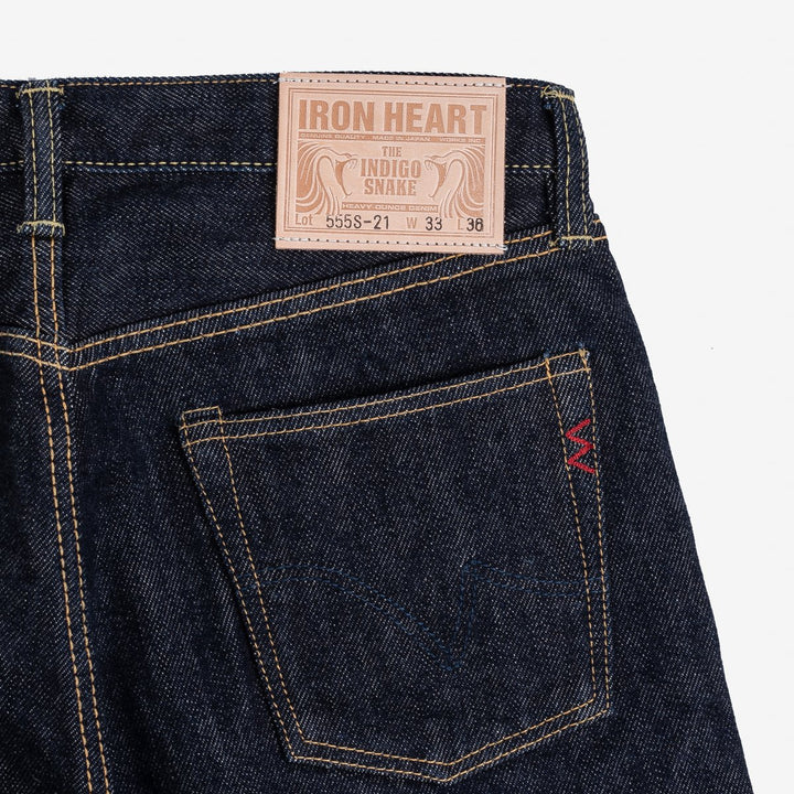 Iron Heart 21oz Selvedge Denim Super Slim Cut 555 Jeans - Indigo