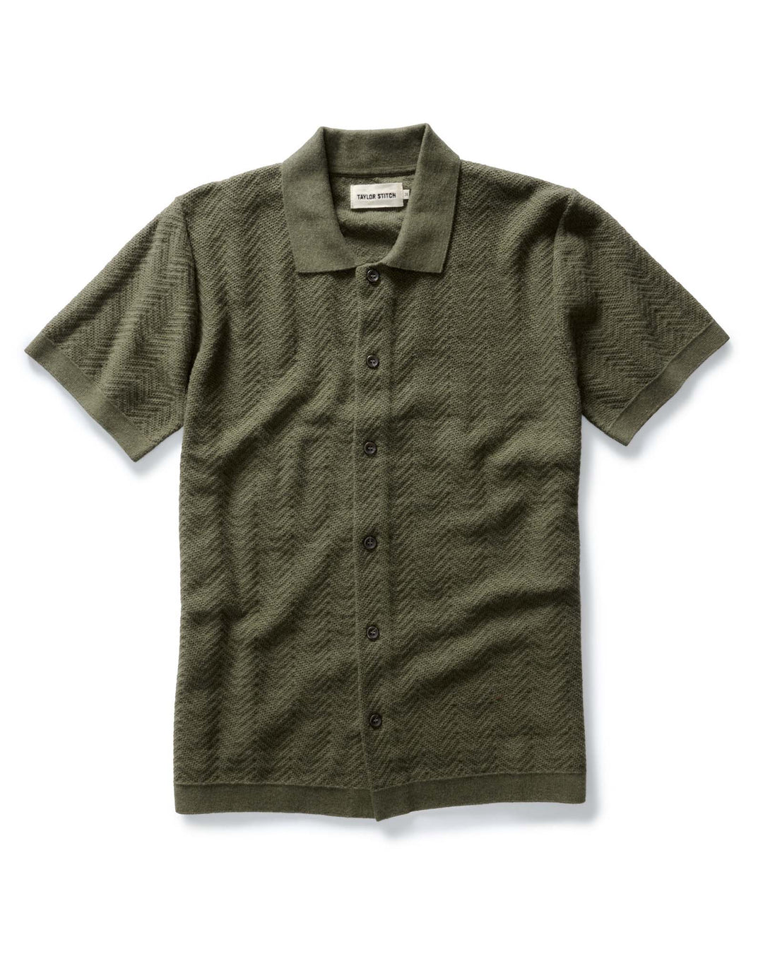 Taylor Stitch - Button Down Polo in Cilantro Herringbone