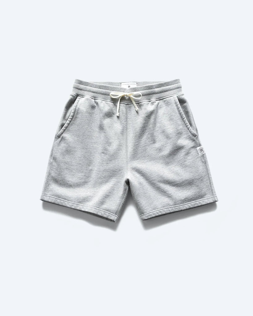 Reigning Champ Midweight Terry Short 6" - Heather Grey