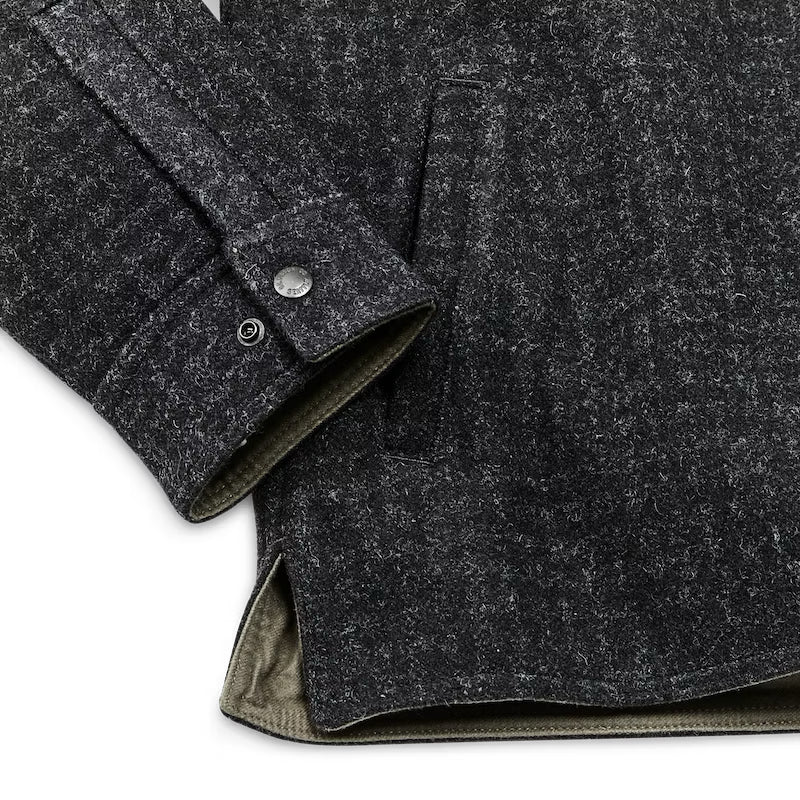 Filson Lined Mackinaw Wool Jac Shirt - Black Marl / Heather Check