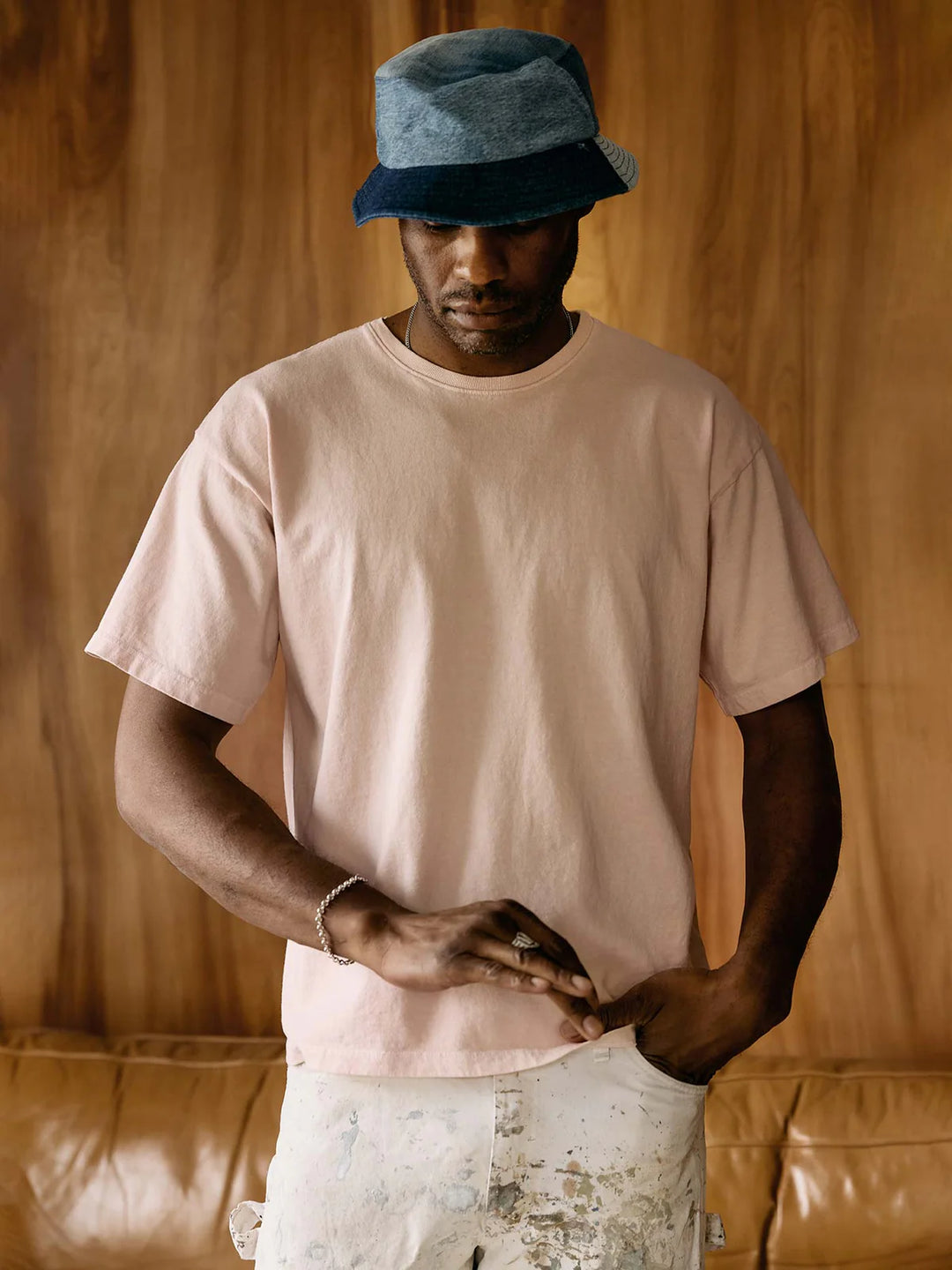 Imogene + Willie Knit Box Crew - Faded Pink