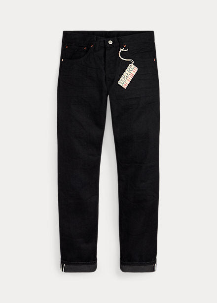 RRL Slim Fit Black Selvedge Jean
