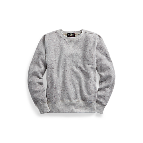 RRL Fleece Crewneck Sweatshirt Athletic Grey