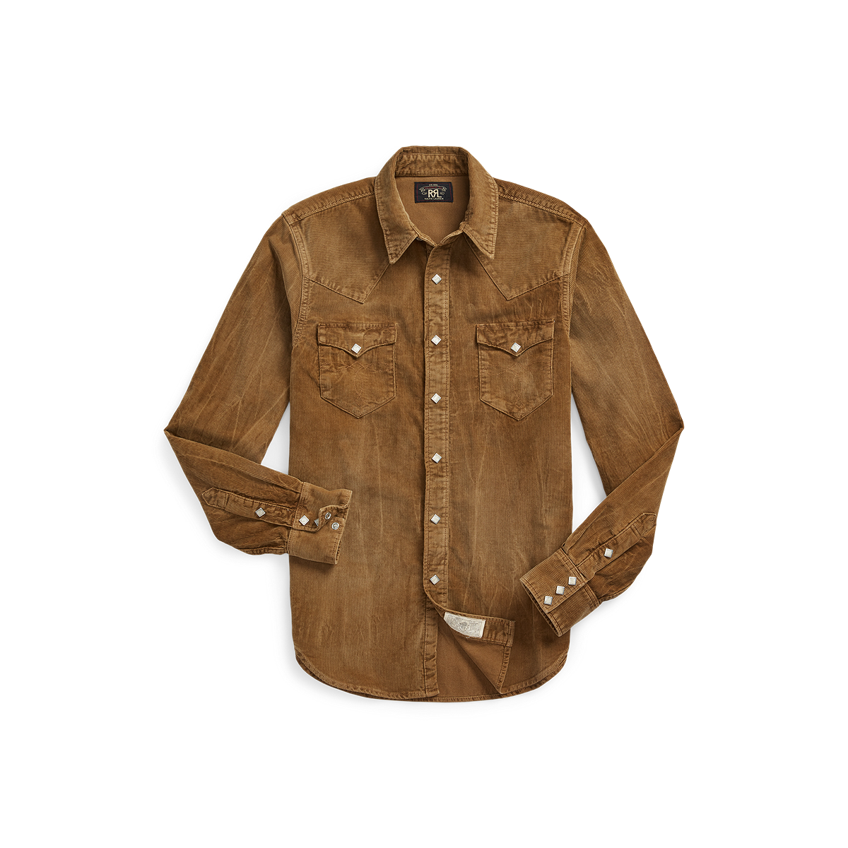 RRL Slim Fit Corduroy Western Shirt - Faded Tan – Berkeley Supply