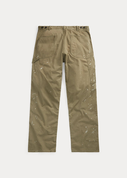 RRL Repaired Twill Field Trouser New Military Khaki | Cultizm