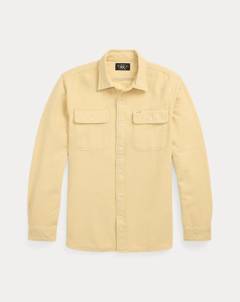 RRL Brushed Chamois Workshirt - Faded Yellow – Berkeley Supply
