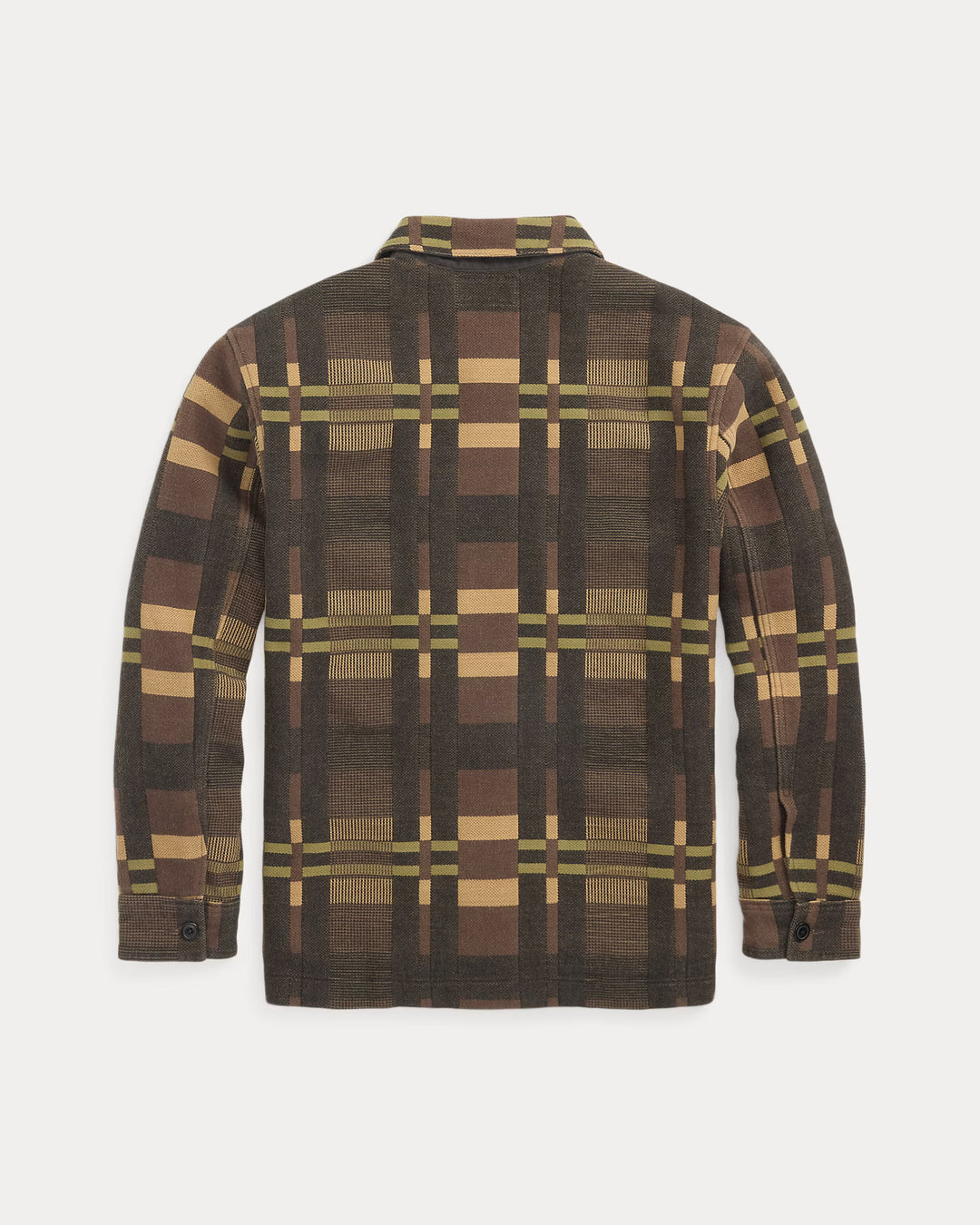 RRL Patterned Jacquard Overshirt - Purple/Black