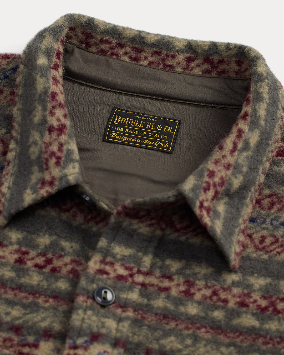 RRL Fair Isle Wool-Blend Workshirt - Red/multi