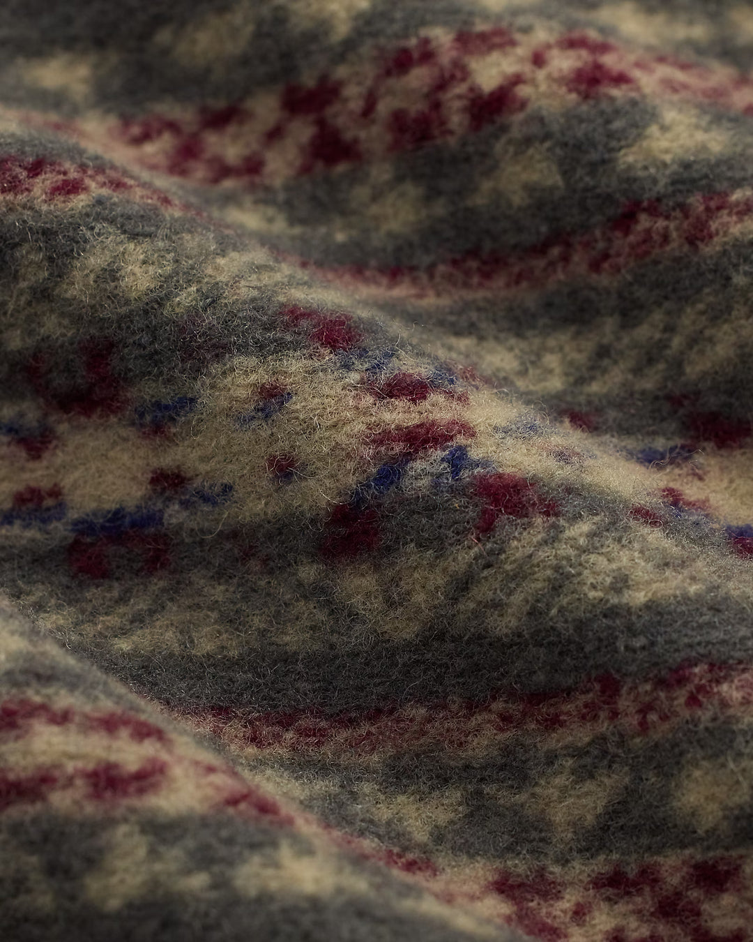 RRL Fair Isle Wool-Blend Workshirt - Red/multi