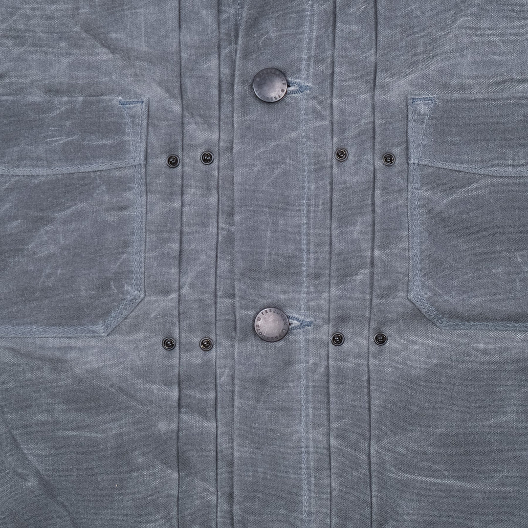 Freenote Cloth Riders Jacket Waxed Canvas - Charcoal