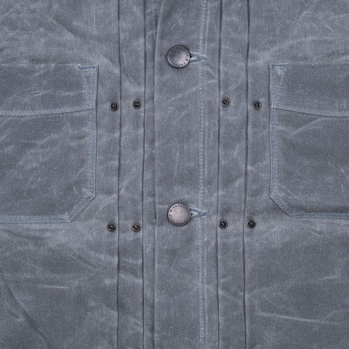 Freenote Cloth Riders Jacket Waxed Canvas - Charcoal
