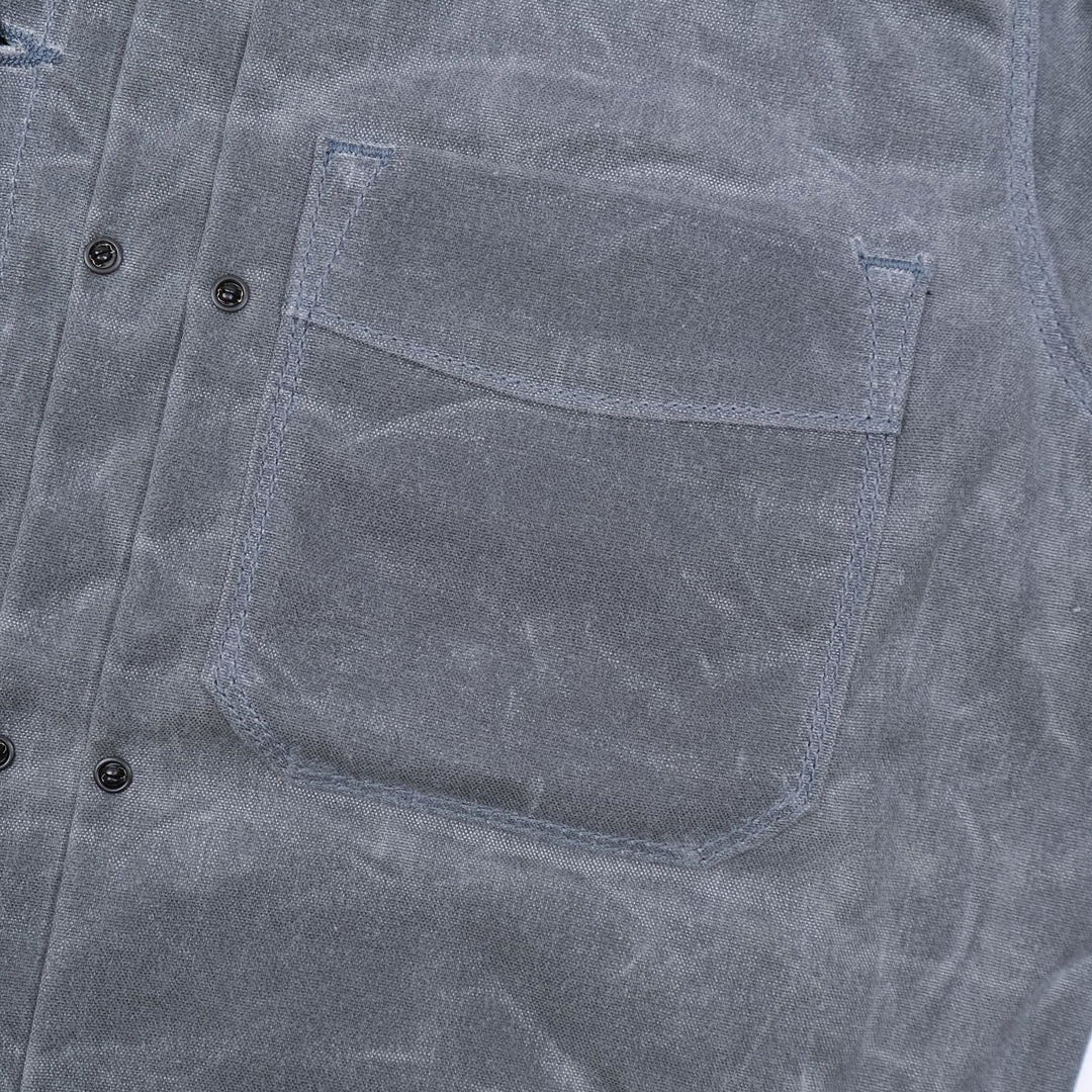 Freenote Cloth Riders Jacket Waxed Canvas - Charcoal