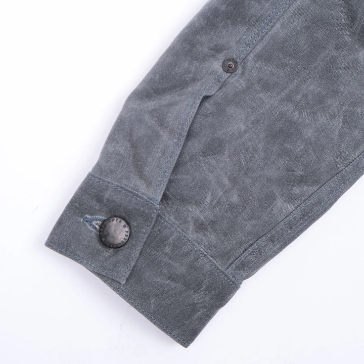 Freenote Cloth Riders Jacket Waxed Canvas - Charcoal