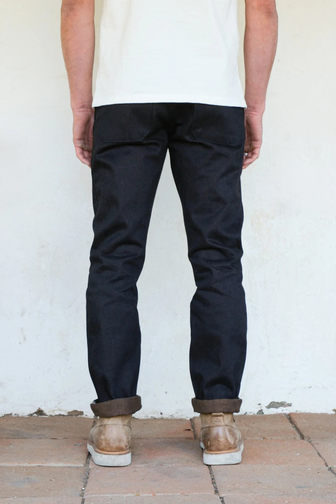 Freenote Cloth Avila Slim Taper 16oz Indigo Brown denim