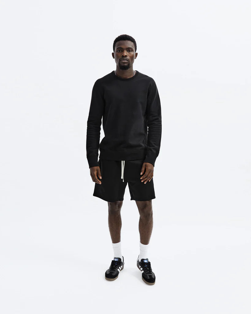 Reigning Champ Midweight Terry Crewneck - Black