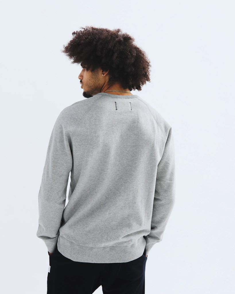 Reigning Champ Midweight Terry Crewneck - Heather Grey