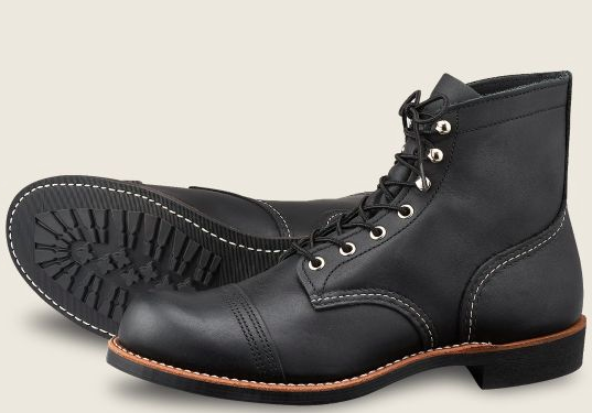 RED WING SECOND 6 INCH Iron Ranger- Black 8084D