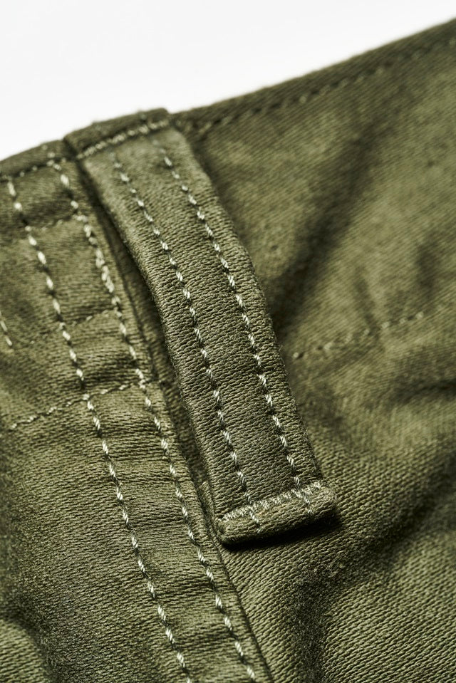 Pure Blue Japan Cotton Moleskin Trousers [1173-OLV] - Olive