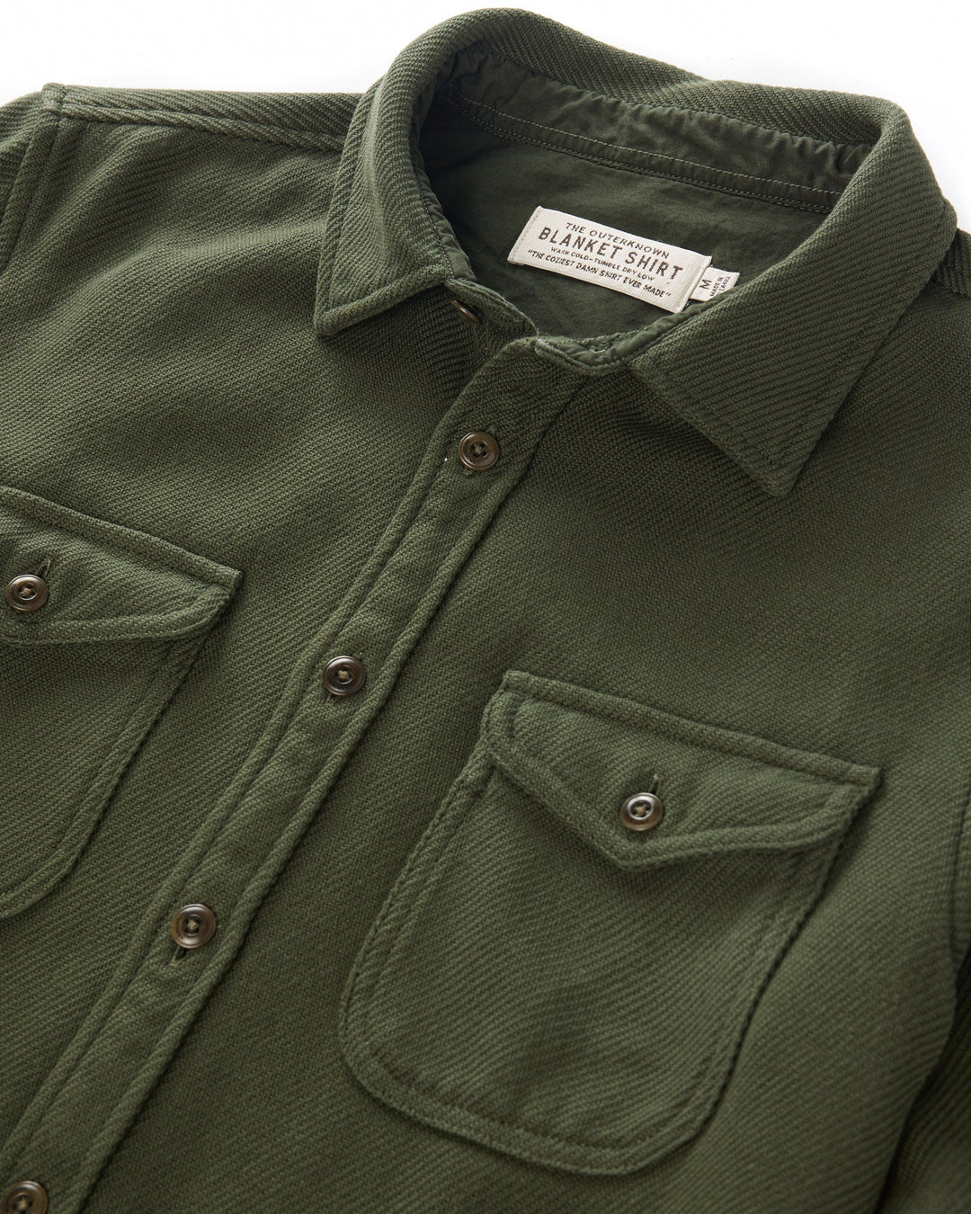 Outerknown Chroma Blanket Shirt - Black Olive