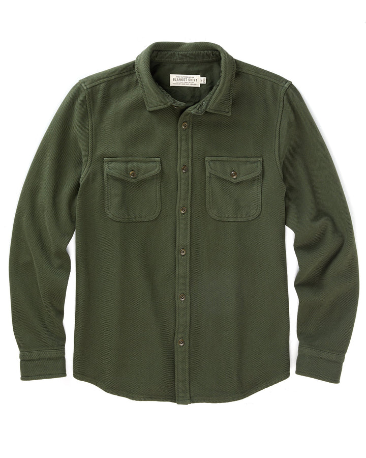 Outerknown Chroma Blanket Shirt - Black Olive