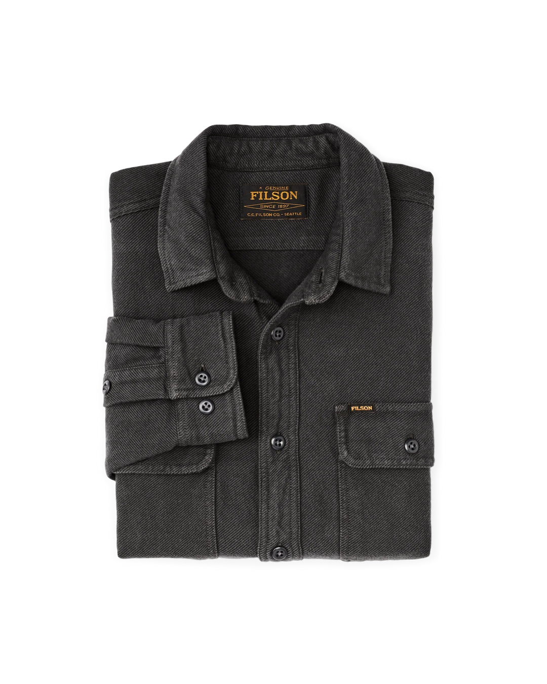 Filson Vintage Flannel Work Shirt - Charcoal