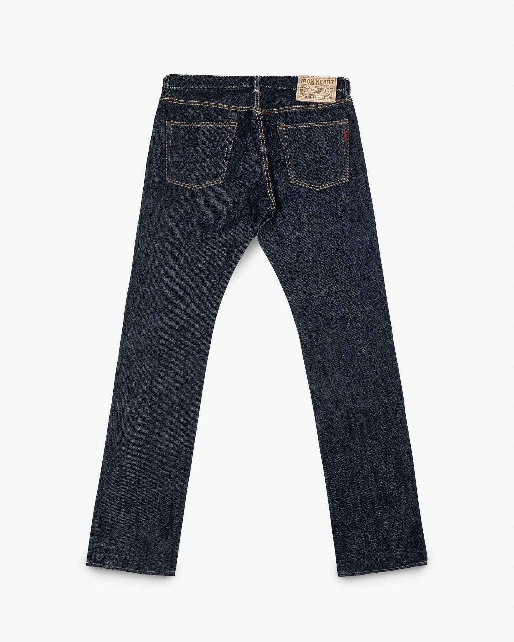 Iron Heart 555 21oz Selvedge Denim Slim Cut Jeans - Indigo