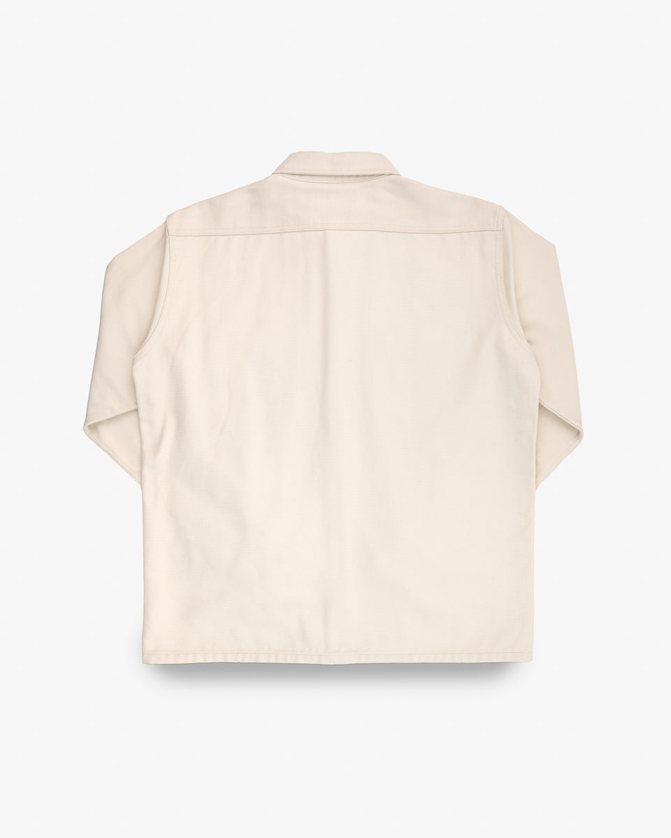 Iron Heart - 13oz Oxford Cloth Work Overshirt in Ivory