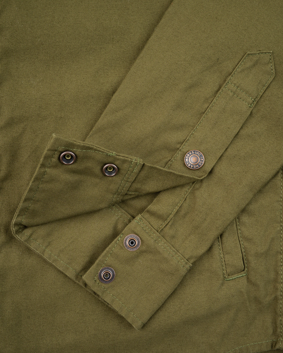 Iron Heart 8oz Military Whipcord CPO Shirt - Olive