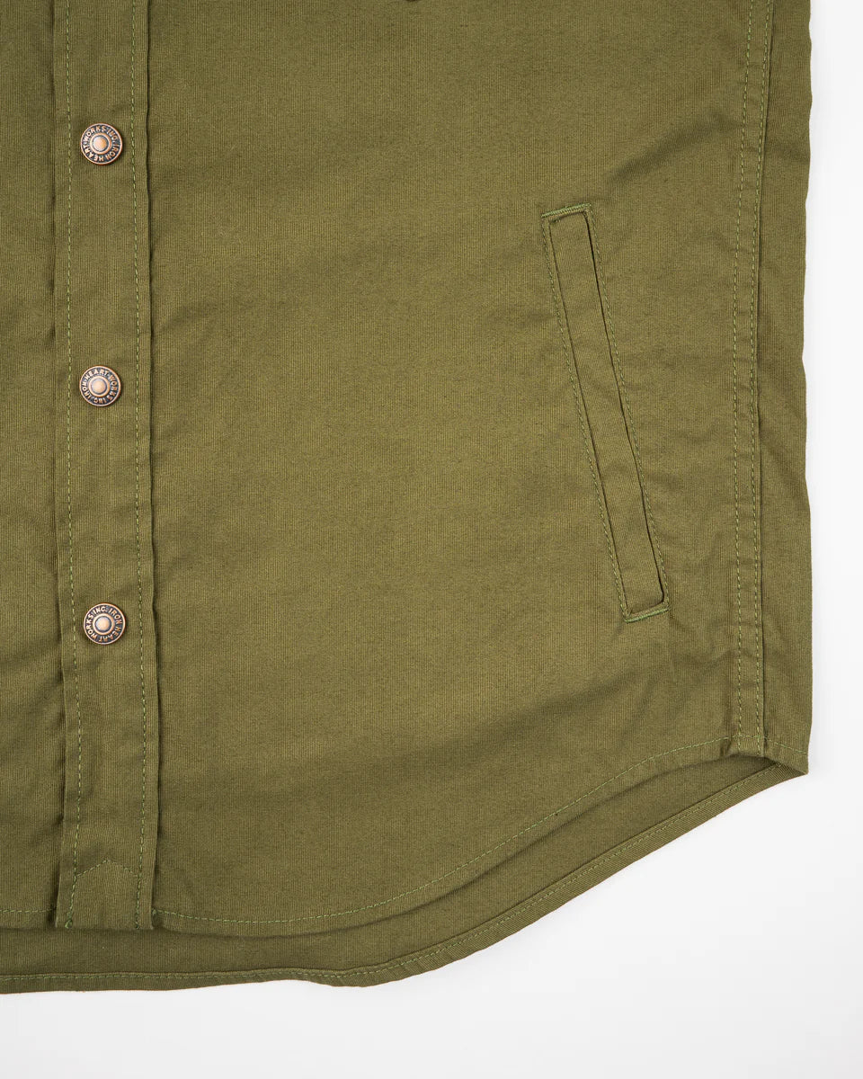 Iron Heart 8oz Military Whipcord CPO Shirt - Olive