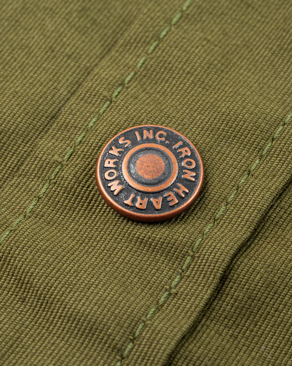 Iron Heart 8oz Military Whipcord CPO Shirt - Olive