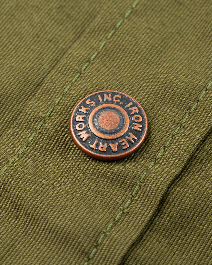 Iron Heart 8oz Military Whipcord CPO Shirt - Olive